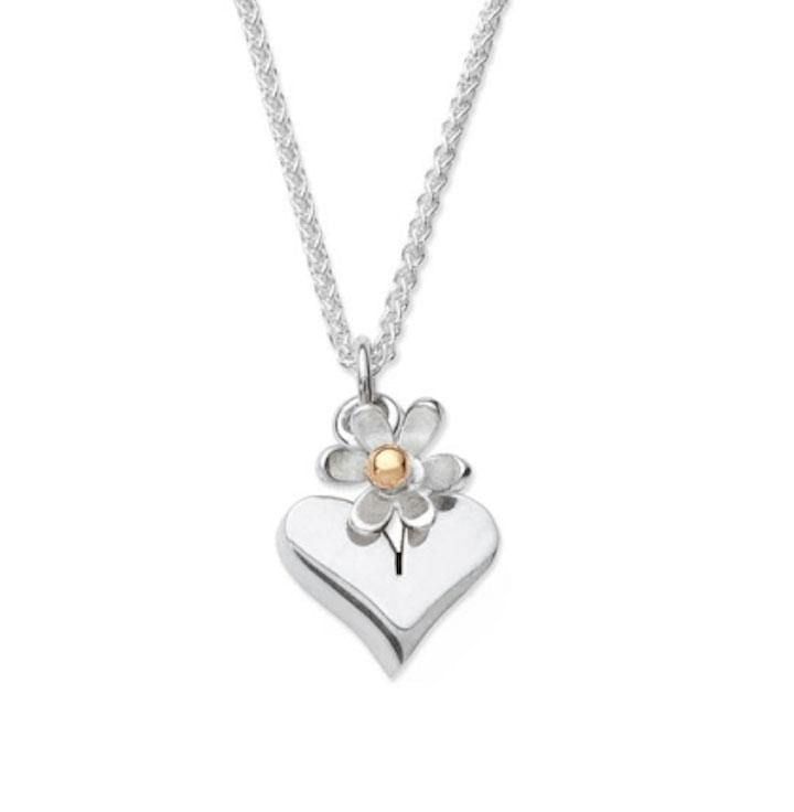 Daisy Heart Necklace 