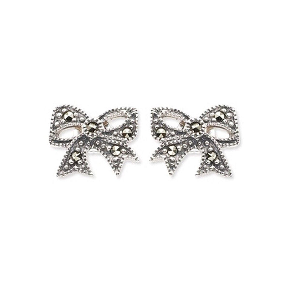 Marcasite Bow Studs 