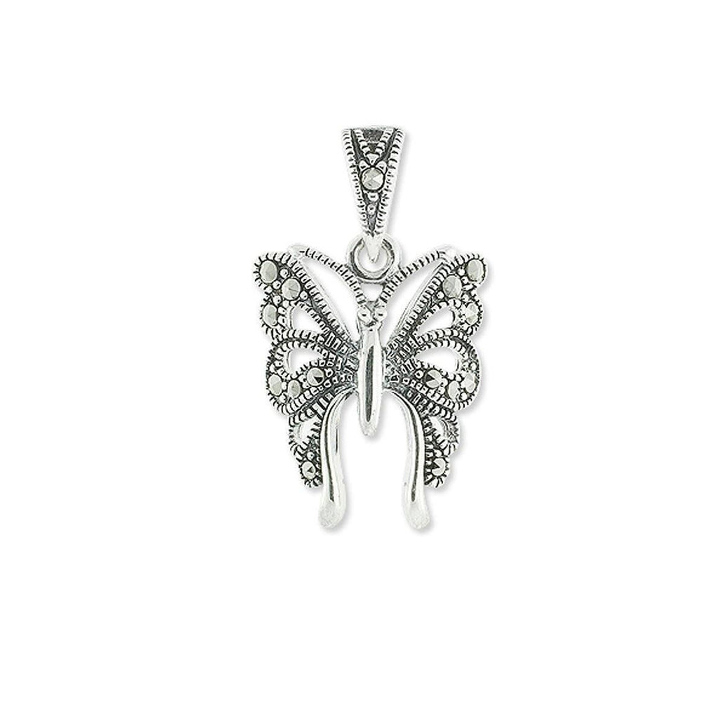 Marcasite Butterfly Pendant 
