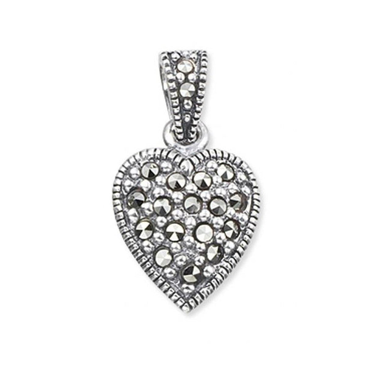 Marcasite heart deals pendant