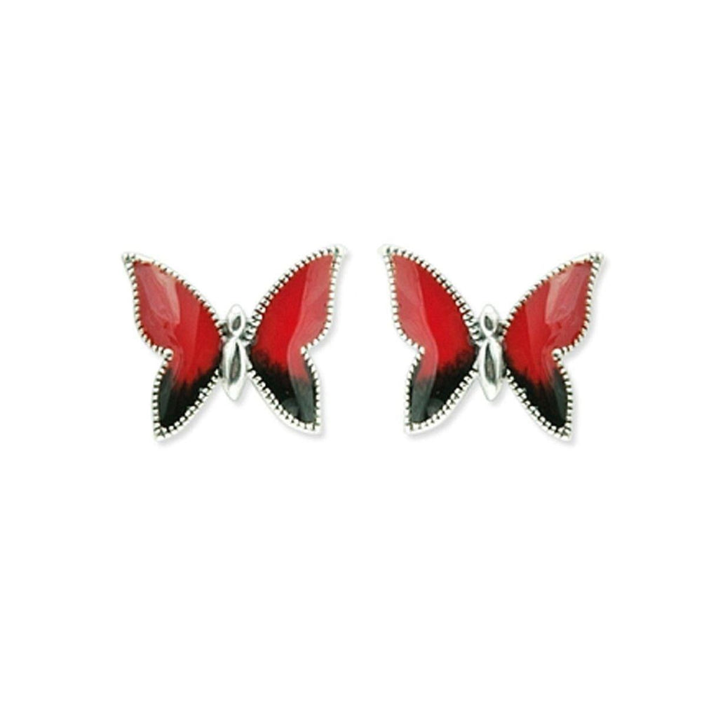 Red Butterfly Studs 