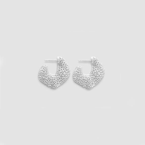 Silver Lava Earrings 