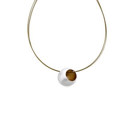 Big Golden Pod Necklace 