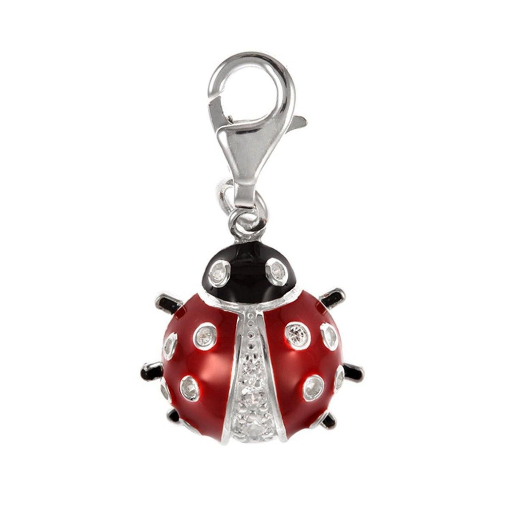 CZ Ladybird Charm 