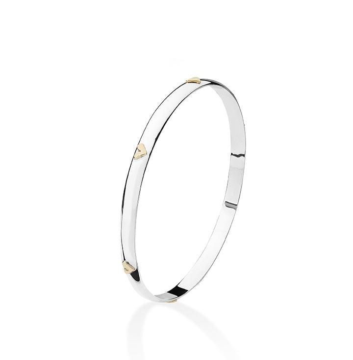 Golden Hearts Bangle 