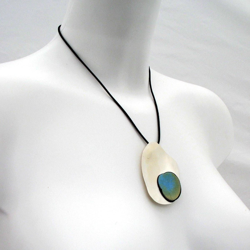 Green Disk Necklace 