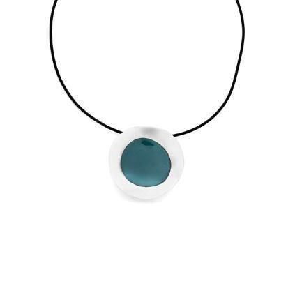 Green Enamel Necklace 