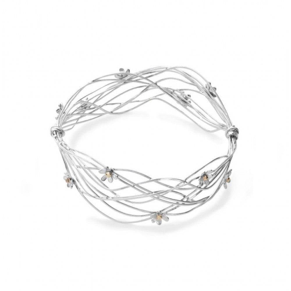 Intertwined Flowers Bangle 