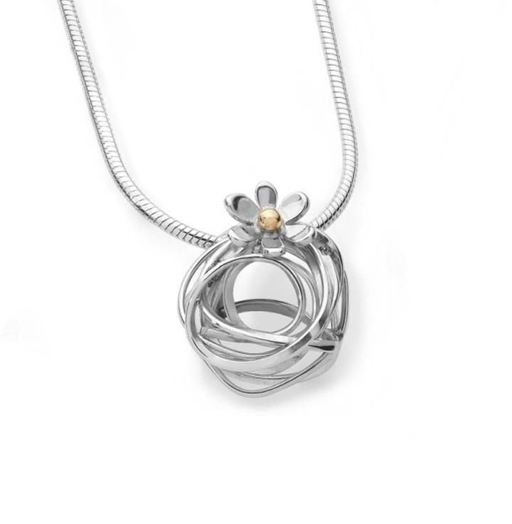 Intertwined Flowers Necklace 