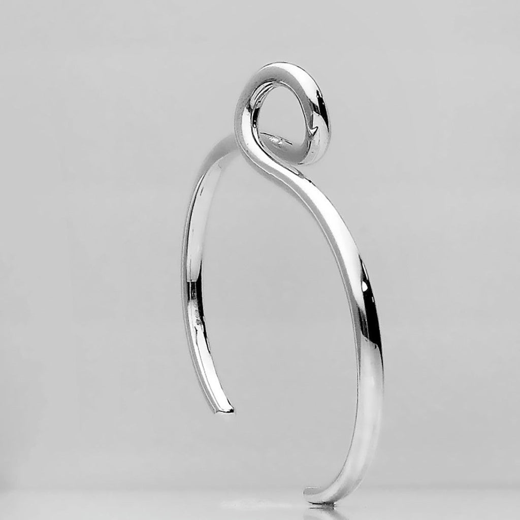 Loop Silver Cuff Bangle 