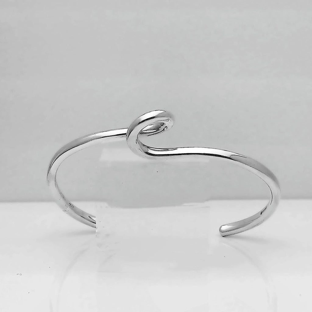 Loop Silver Cuff Bangle 