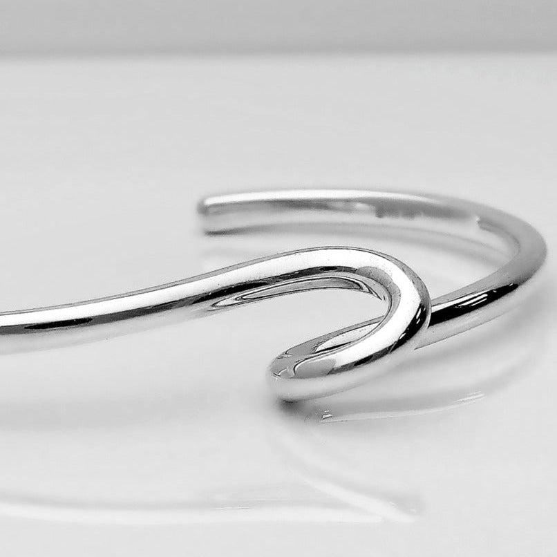 Loop Silver Cuff Bangle 