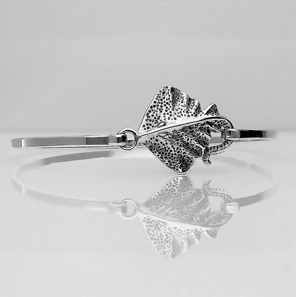 Manta Ray Silver Bangle 