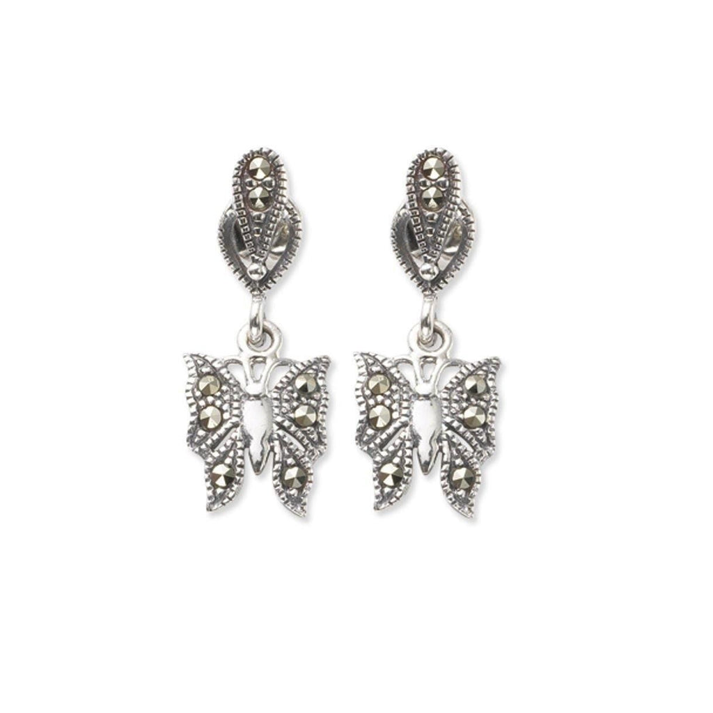 Marcasite Butterfly Drops 