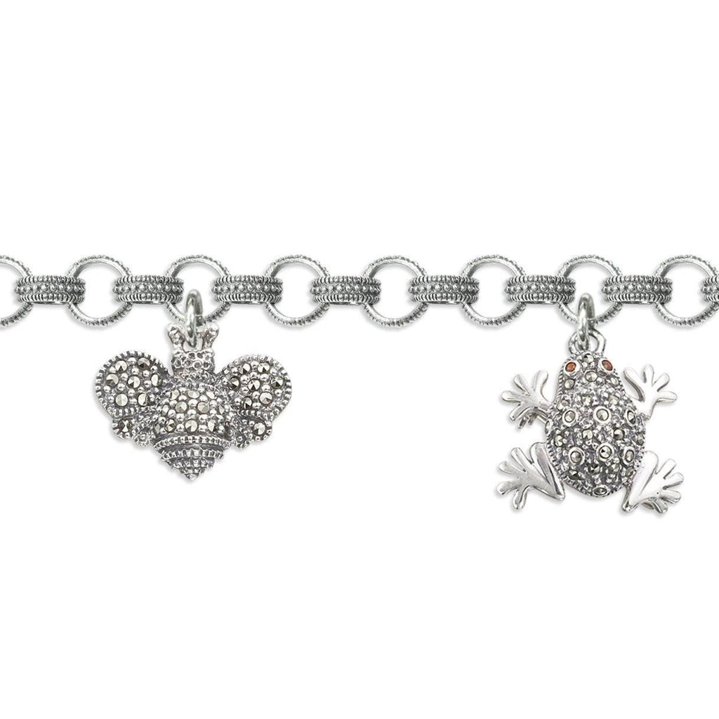 Marcasite Charm Bracelet 