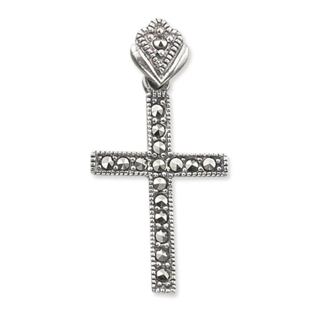 Marcasite Cross Pendant 