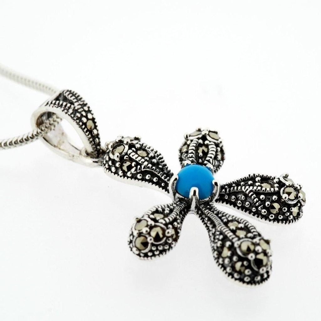 Marcasite Daisy Pendant 