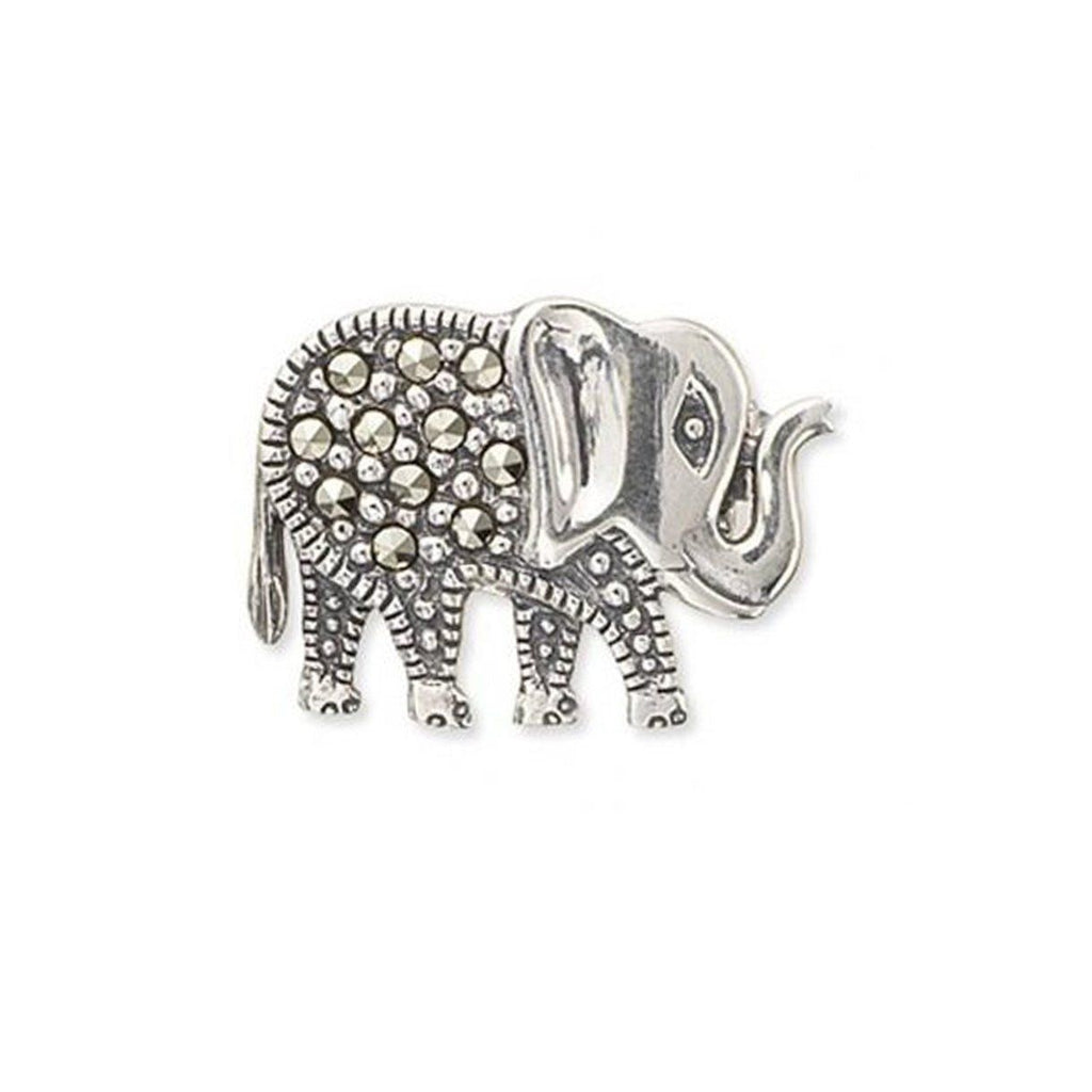 Marcasite Elephant Brooch 