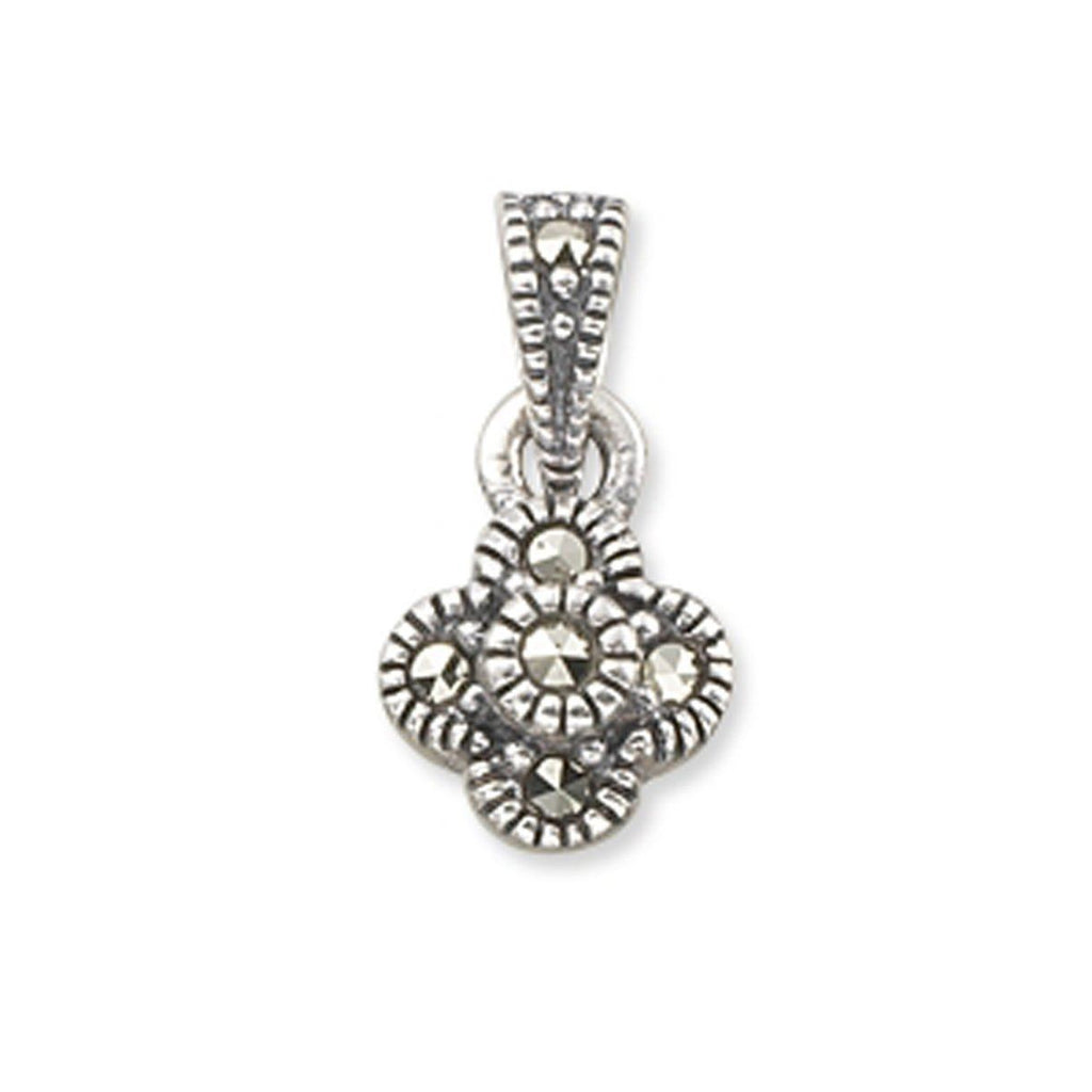 Marcasite Flower Pendant 