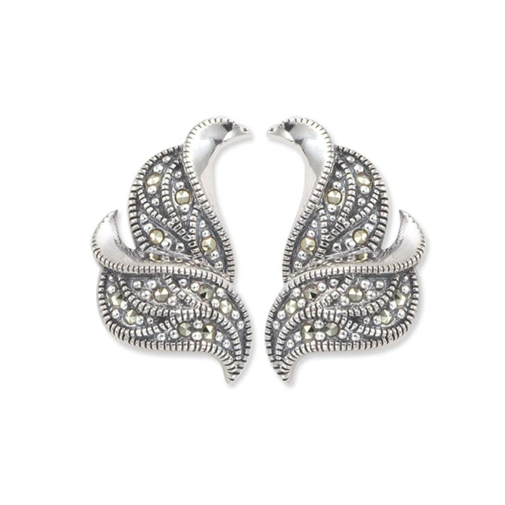 Marcasite Flowing Studs 