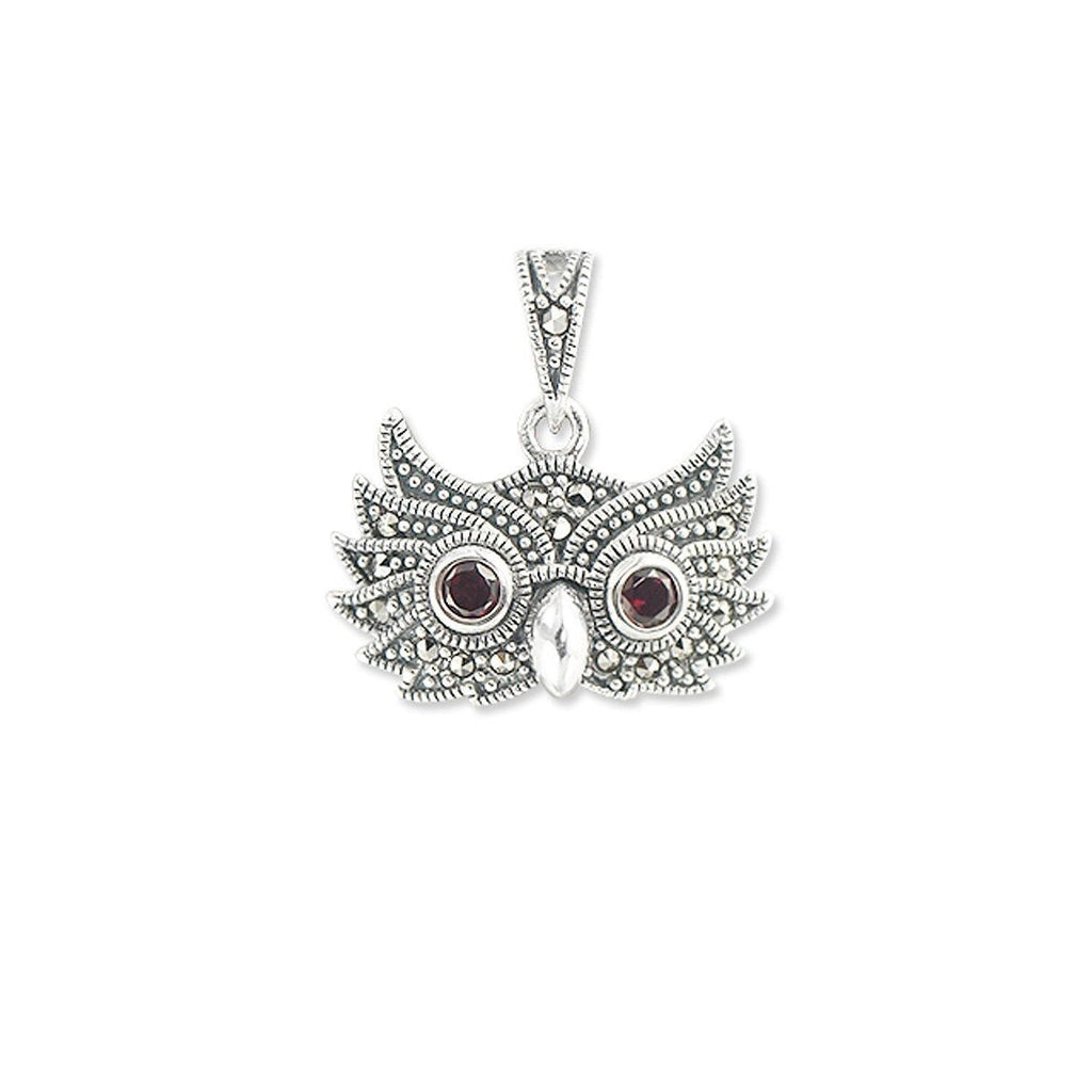 Marcasite Owl Pendant 