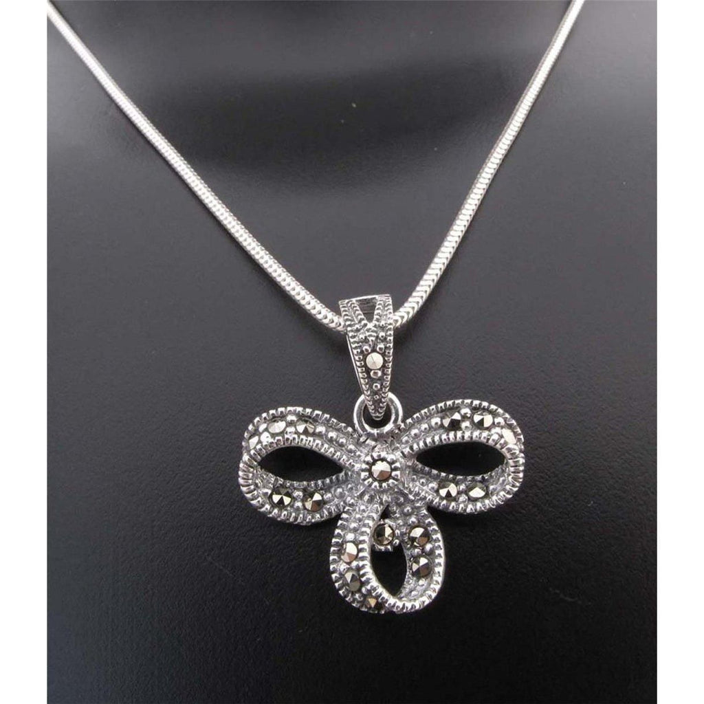 Marcasite Shamrock Pendant 