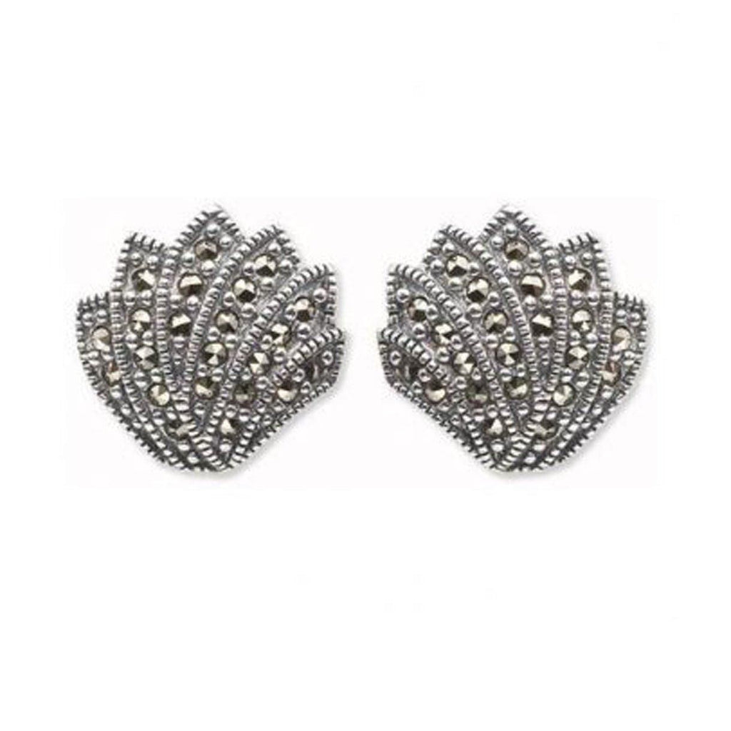 Marcasite Shell Studs 