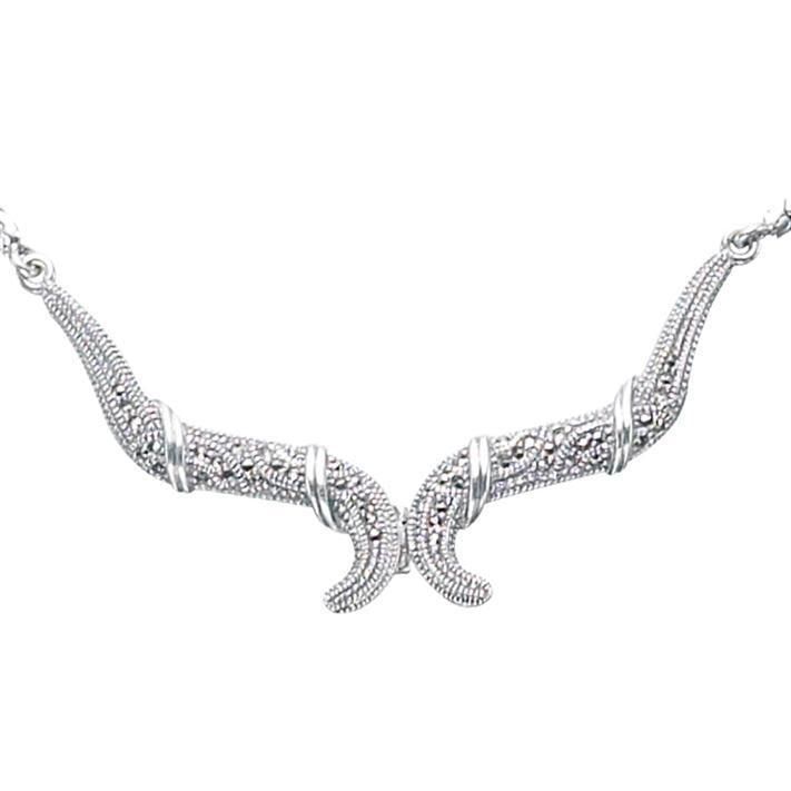 Marcasite Silver Necklace 