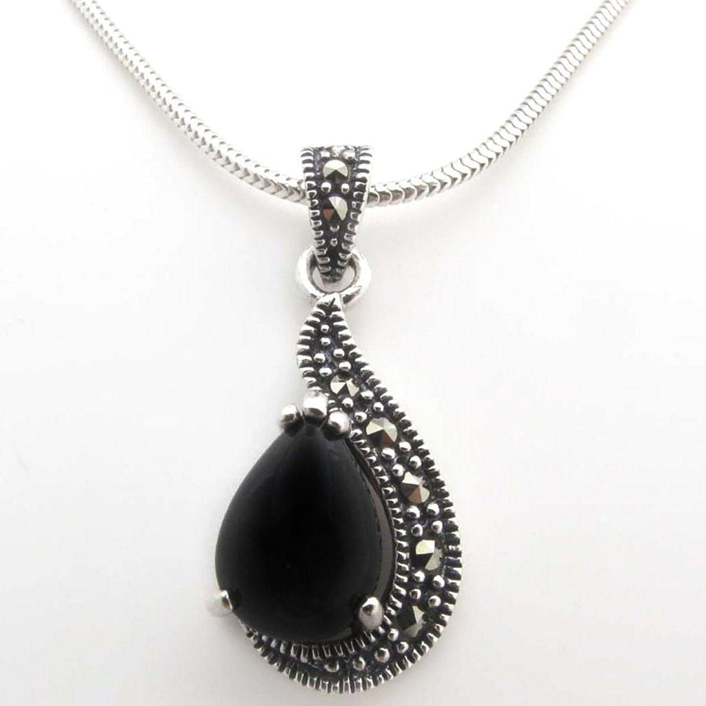 Marcasite Sweeping Pendant 