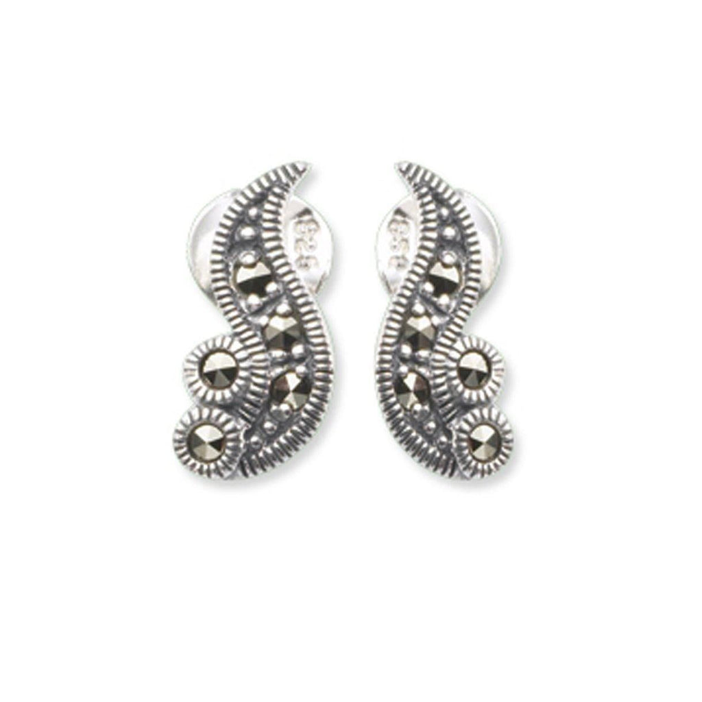 Marcasite Sweeping  Studs 