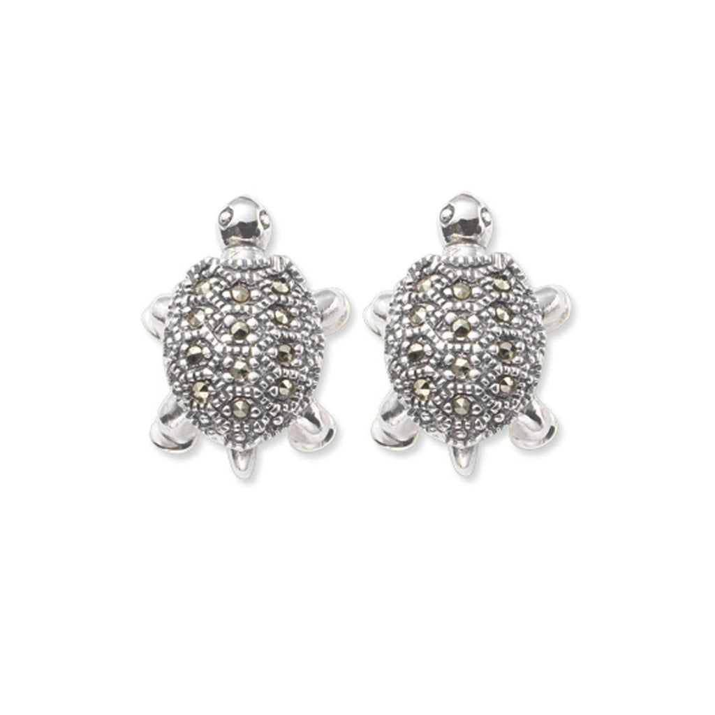 Marcasite Tortoise Studs 