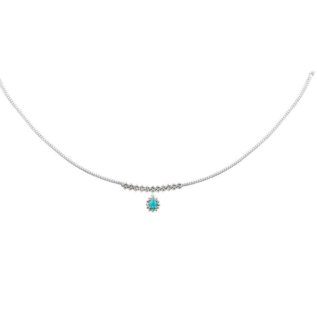 Marcasite Turquoise Necklace 