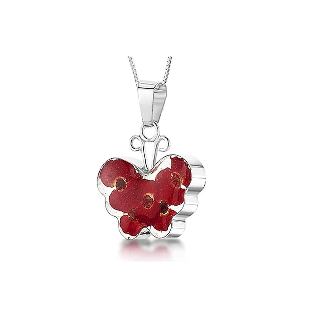 Petite Poppy Butterfly Necklace 