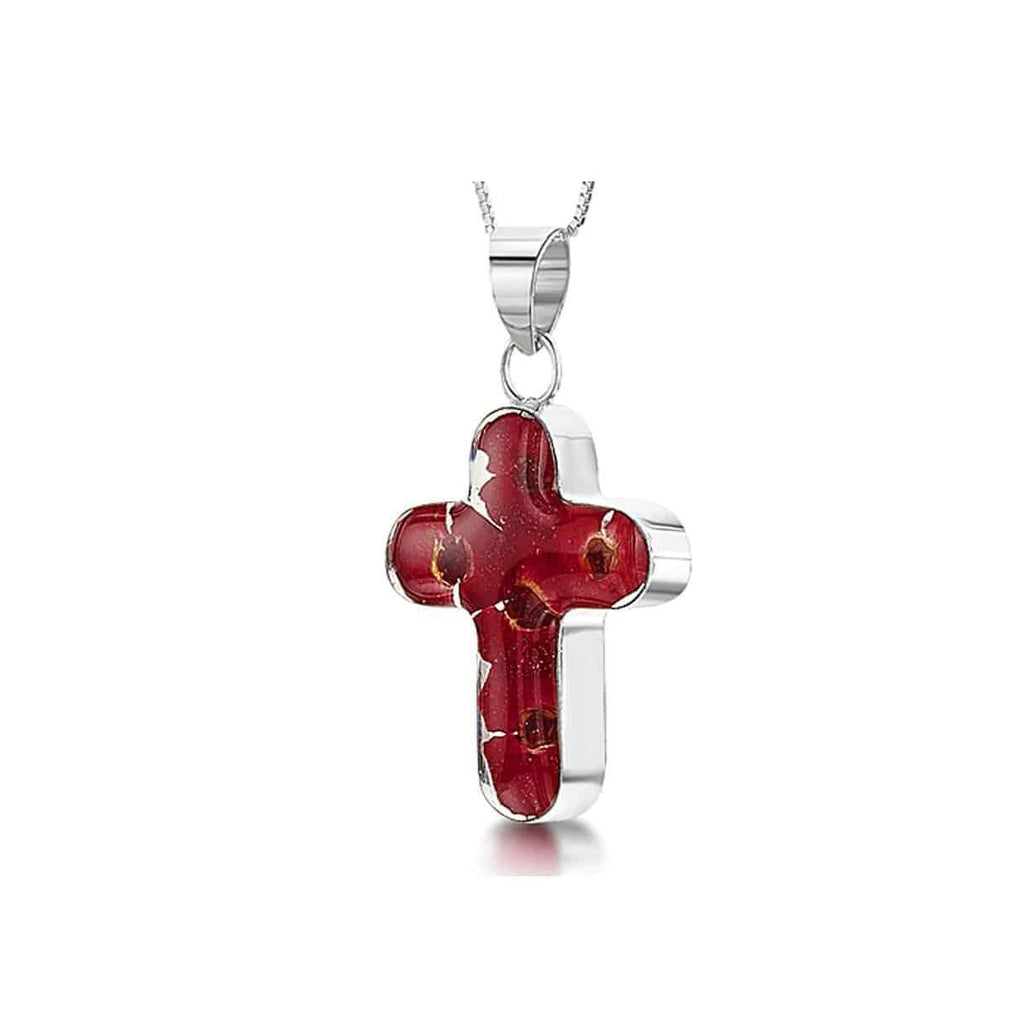 Petite Poppy Cross Necklace 