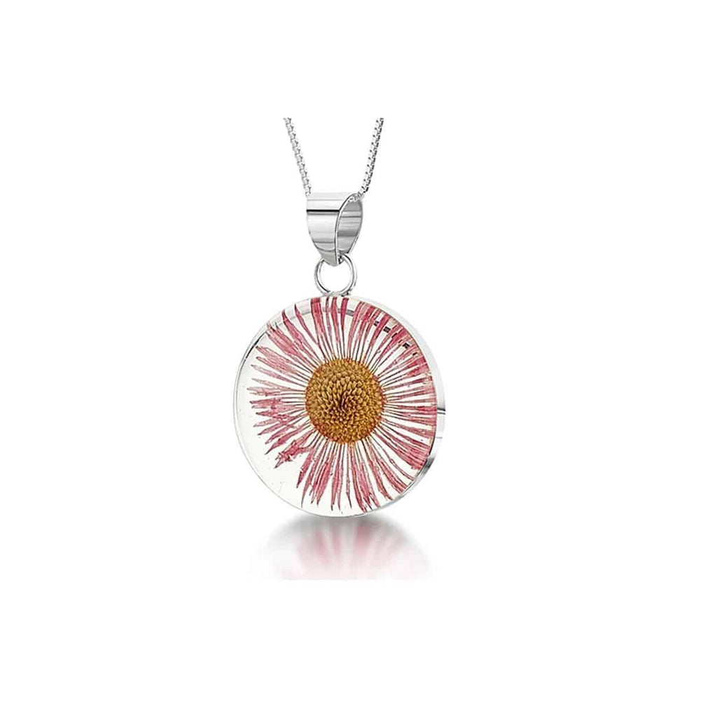 Pink Daisy Necklace 