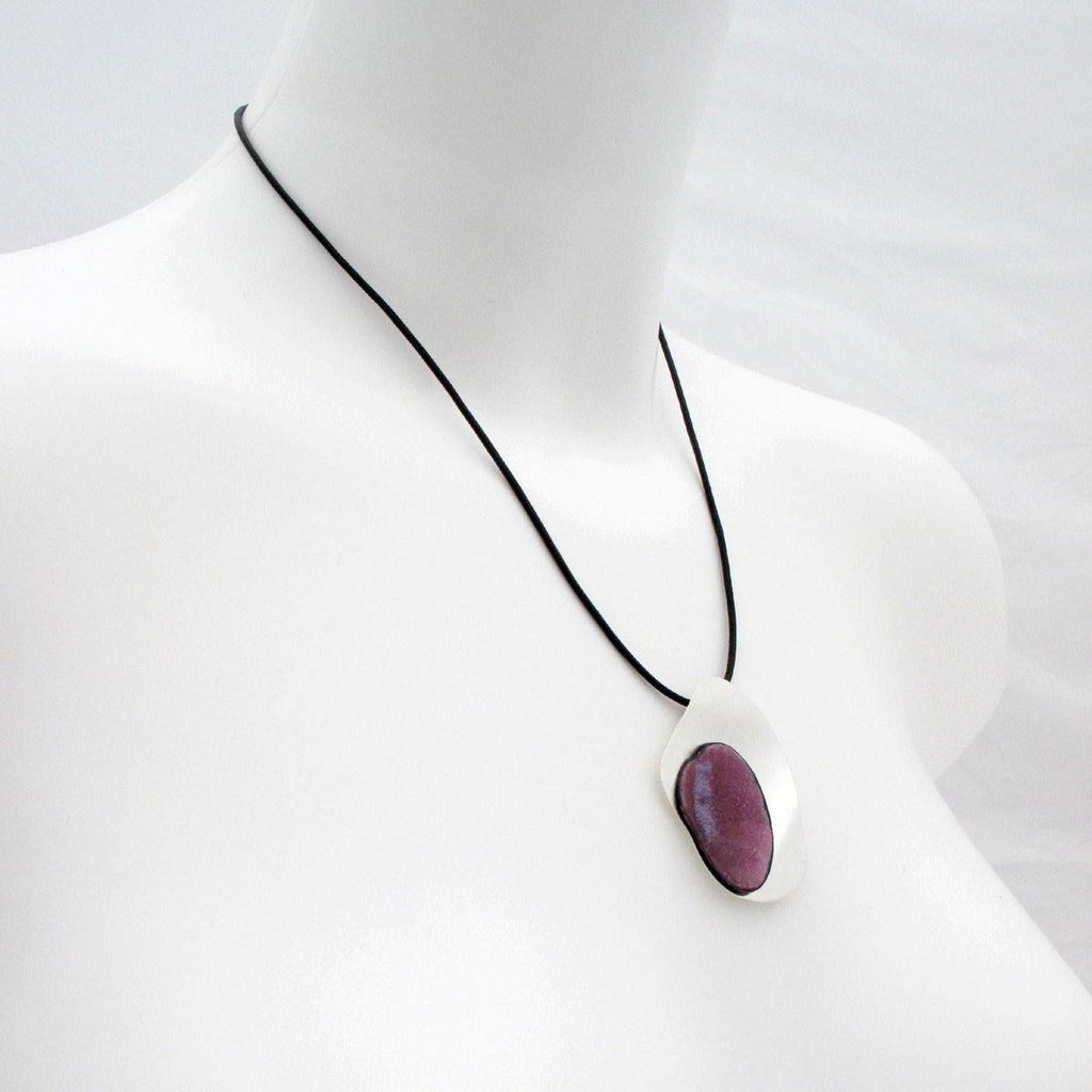 Pink Disc Necklace 