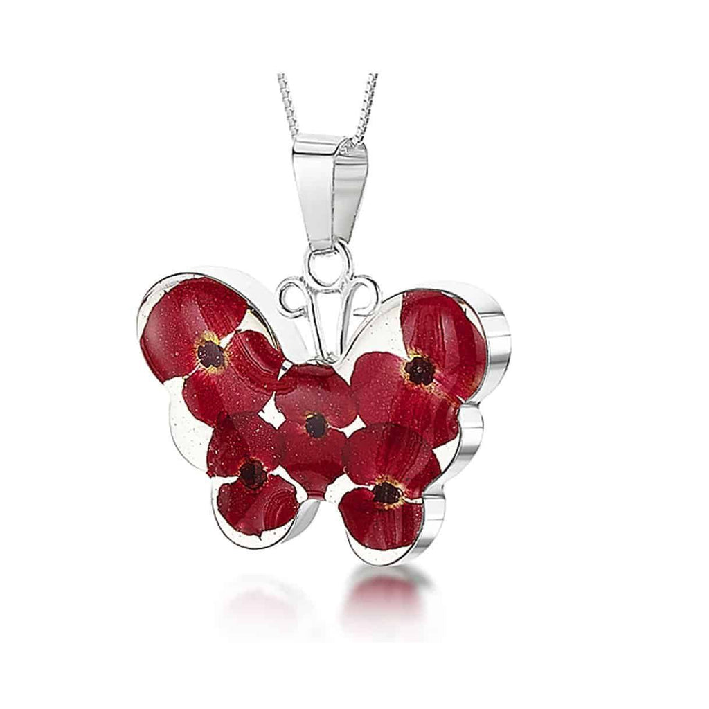 Poppy Butterfly Necklace 