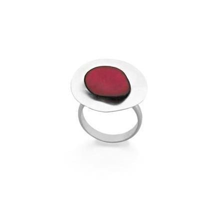 Red Enamel Ring 