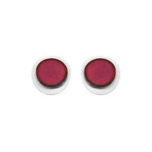 Red Enamel Stud Earrings 