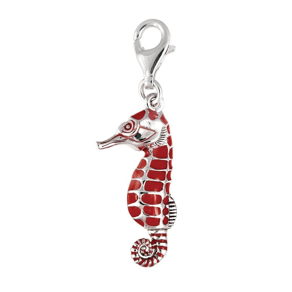 Red Seahorse Charm 