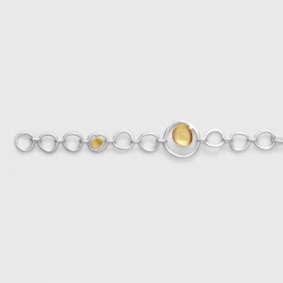 Silver Disc Bracelet 