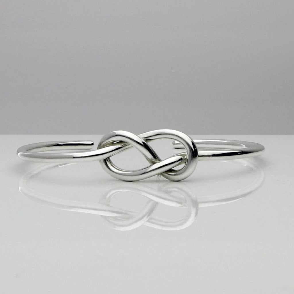 Silver Knot Cuff Bangle 