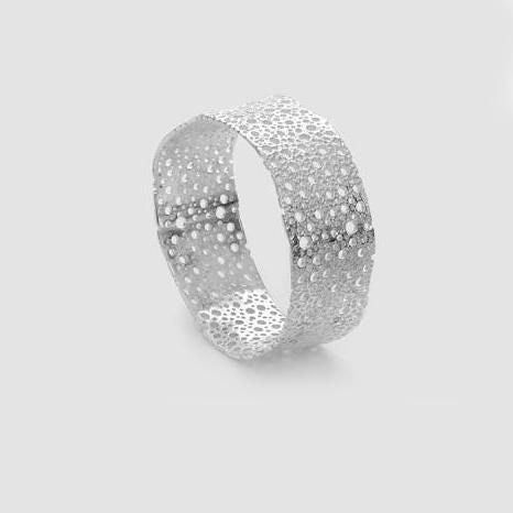 Silver Lava Bangle 