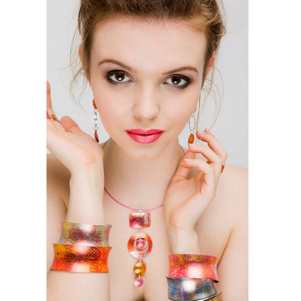 Tropical Orange Bangle 