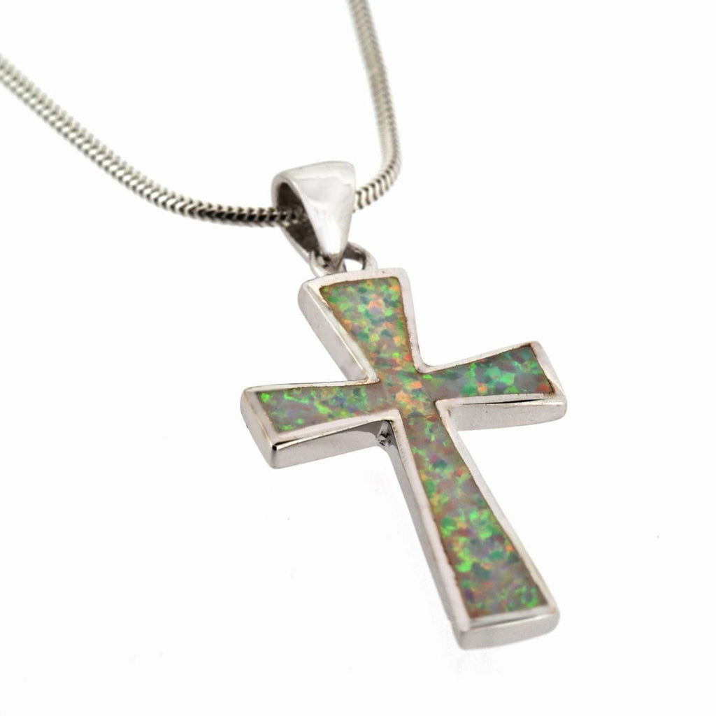 White Cross Pendant 