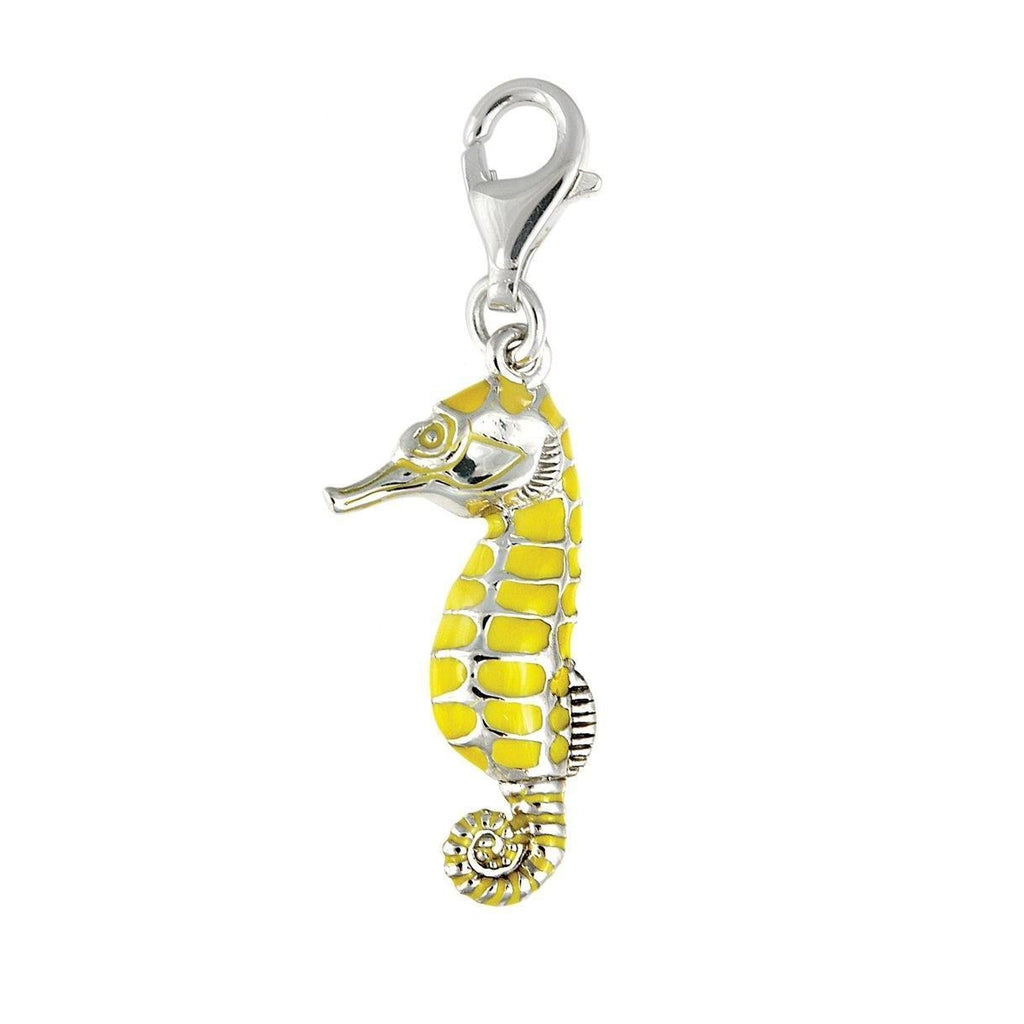 Yellow Seahorse Charm 